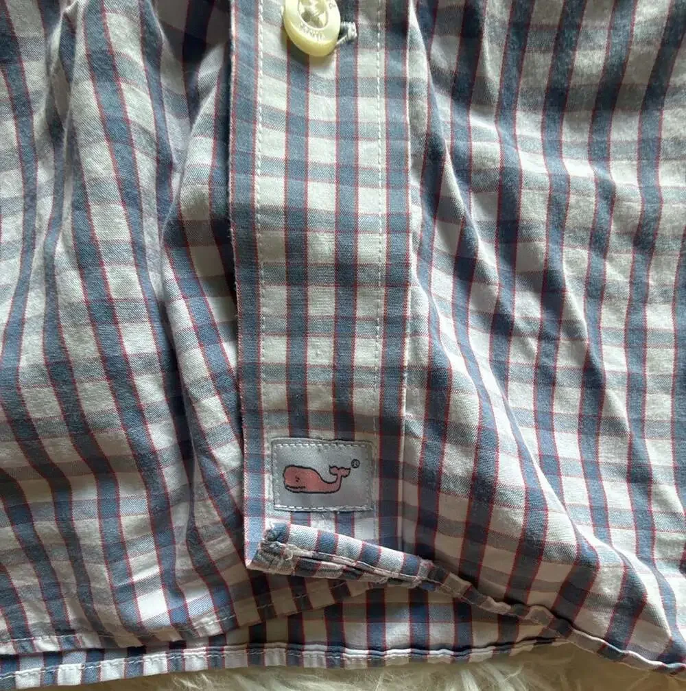 Vineyard‎ Vines Murray Shirt Gingham Long Sleeve Button-Down 100% Cotton